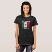 T-shirt Not Mexican But Supportive National Flag Inspirati (Devant entier)