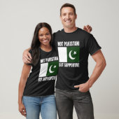 T-shirt Not Pakistani But Supportive Pakistan Flag Support (Unisexe)