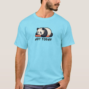 T-shirt Not Today Panda – Graphisme Animal Mignon à l'Hume