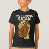 T-shirt Not Today Satan Faith Christian Halloween Funny An (Devant)