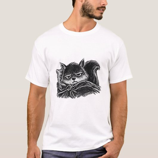 T-shirt Not Today Squirrel (Devant)