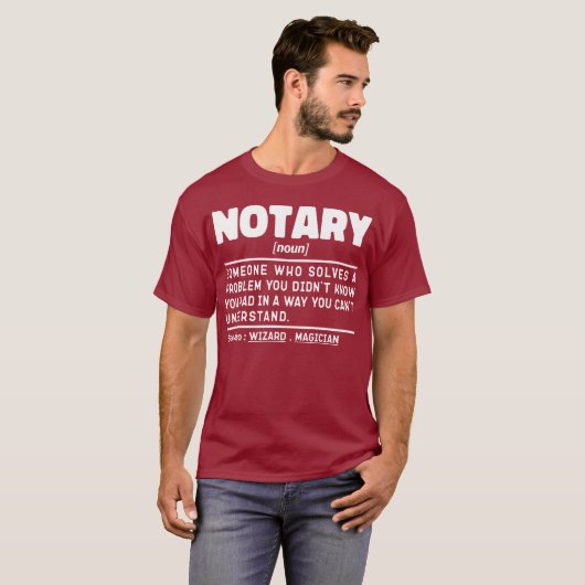 T-shirt Nota Définition Document Témoin Employé (Devant entier)