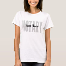 Notaire Public Faded Black Big Font Customisé