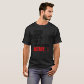 T-shirt Notarize Notari Notarize Notaire Public (Devant entier)