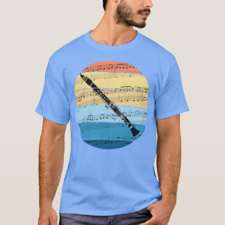 T-shirt Notation de musique Clarinet