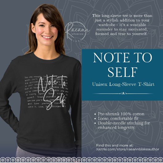 T-shirt "Note à soi-même" Unisexe à manches longues inspir
