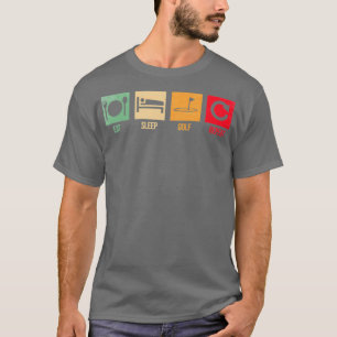 T-shirt note de golf amusante dormir golf