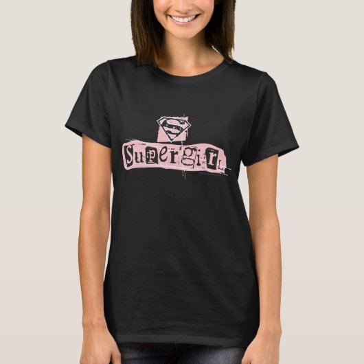 T-shirt Note de rançon du logo Supergirl (Devant)