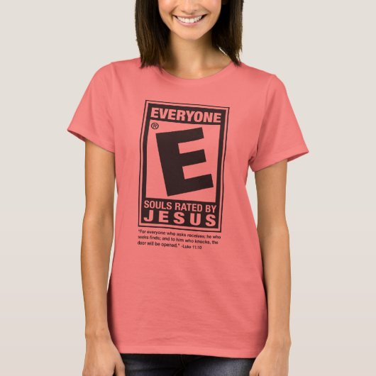 T-shirt note E tee pour dames (Devant)