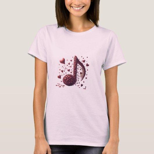 T-shirt Note harmonieuse : Respectez le rythme (Devant)