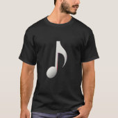 T-shirt Note musicale - huit notes (Devant)