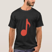 T-shirt Note musicale - huit notes (Devant)