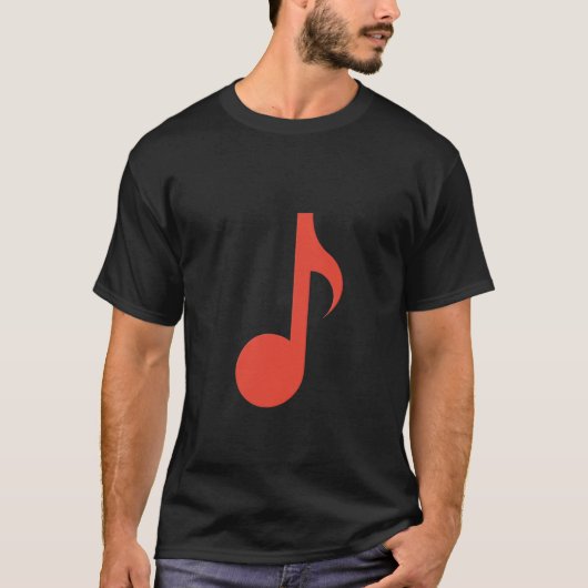 T-shirt Note musicale - huit notes (Devant)