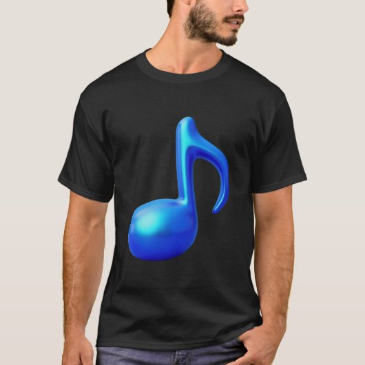 T-shirt Note musicale - huit notes (Devant)