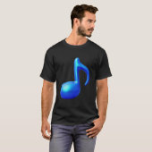 T-shirt Note musicale - huit notes (Devant entier)
