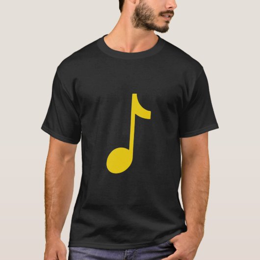 T-shirt Note musicale - huit notes (Devant)