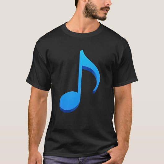 T-shirt Note musicale - huit notes (Devant)