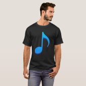 T-shirt Note musicale - huit notes (Devant entier)