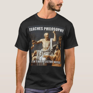 T-shirt Notes de conférence sur la philosophie Socrates