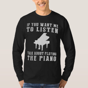 T-shirt Notes de jeu avec Si vous voulez que je vous écout