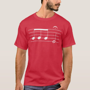 T-shirt Notes de la 5e Symphonie de Beethoven Compositeur