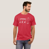 T-shirt Notes de la 5e Symphonie de Beethoven Compositeur  (Devant entier)