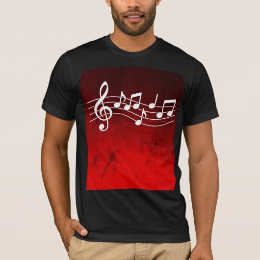 T-Shirt Notes de Musique (Devant)