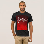 T-Shirt Notes de Musique (Devant entier)