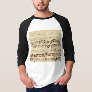 T-shirt Notes de musique ancienne - Feuille de musique Bac