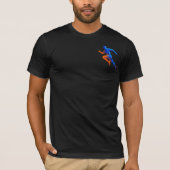 T-shirt Notes de musique de microphone Design de chant rét (Devant)