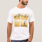 T-shirt Notes de Musique Explosion Abstraite (Devant)