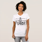 T-shirt notes de musique, notes de musique, notes de (Devant entier)