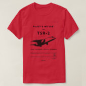 T-shirt Notes des pilotes pour TSR2  (Design devant)