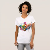 T-shirt Notes musicales (Devant entier)