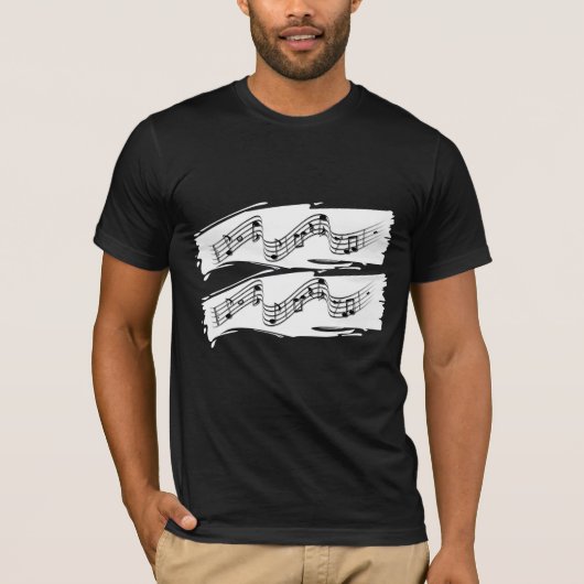 T-shirt Notes musicales (Devant)