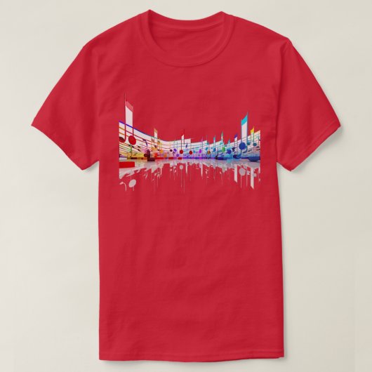 T-shirt Notes musicales (Design devant)