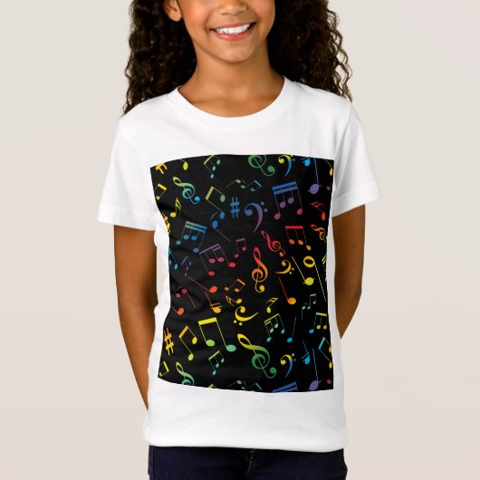 T-Shirt Notes musicales 5 (Devant)