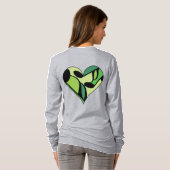 T-shirt Notes musicales Coeur (Dos entier)