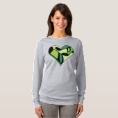 T-shirt Notes musicales Coeur (Devant entier)