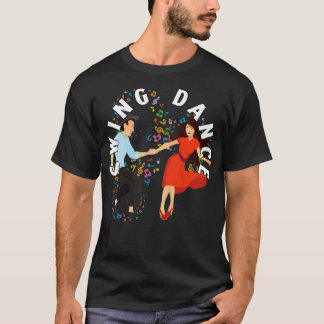 T-shirt Notes musicales de danse à ailes