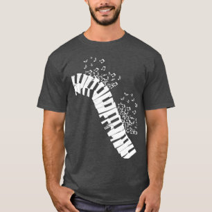 T-shirt Notes musicales Piano