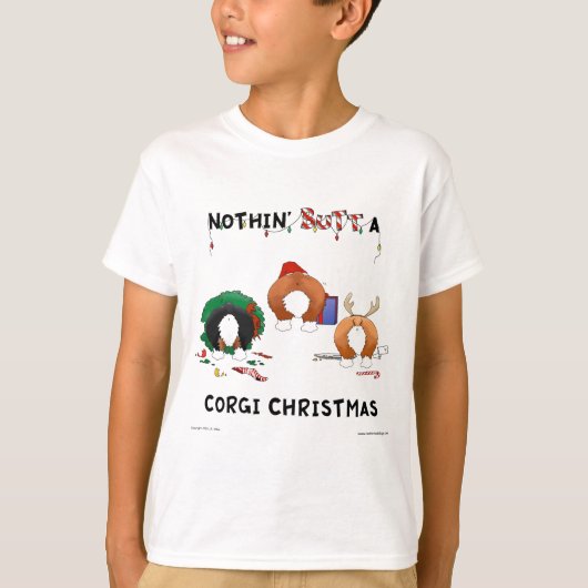 T-shirt Nothin' Butt A Corgi Christmas (Devant)