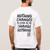 T-shirt Nothing_changes_as_long_as_we_change_rien 1 B (Dos)