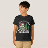 T-shirt Nothing Runs Like A Reindeer Funny Christmas Famil (Devant entier)