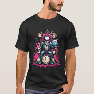 T-shirt Nothing S - Surreal Skeletal Vintage Trône Art