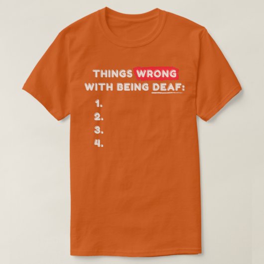 T-shirt Nothing Wrong (Design devant)