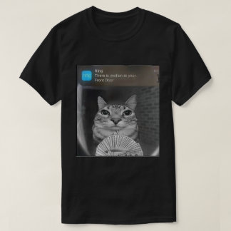 T-shirt Notification de sonnerie Mème de chat | Drôle Door