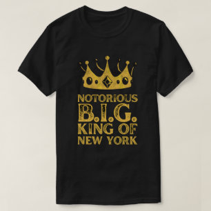 T-shirt Notorious B.I.G. Roi de New York Couronne Jaune