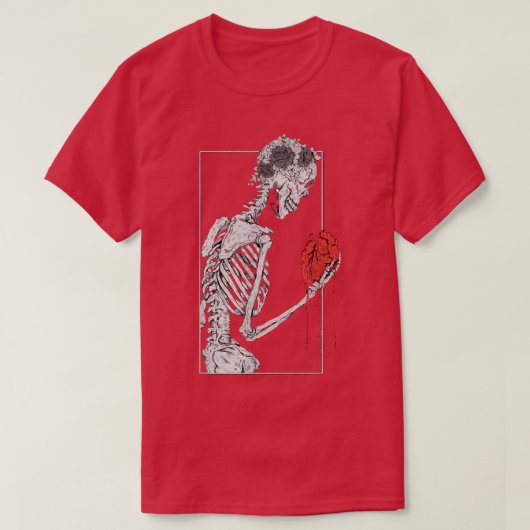 T-shirt Notre Amour est Eternal Gothic Skeleton Lovers T-S (Design devant)