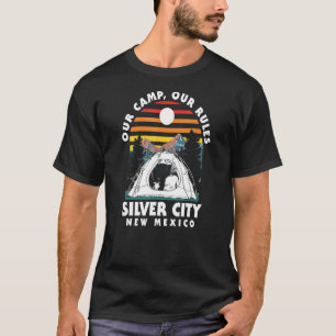 T-shirt Notre Camp Nos Règles Silver City Camping Nouveau-